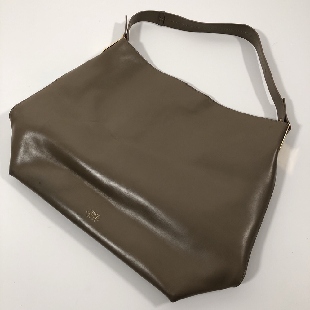 Vince Camuto Army Green Leather Hobo